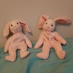 Ty Beanie Babies - Hoppity the Pink Rabbit 