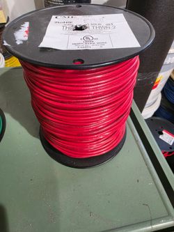 SOLID 10 AWG Red 500 FT Copper Wire