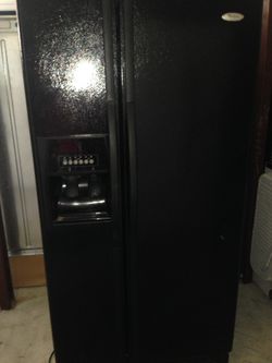 Whirlpool black refrigerator
