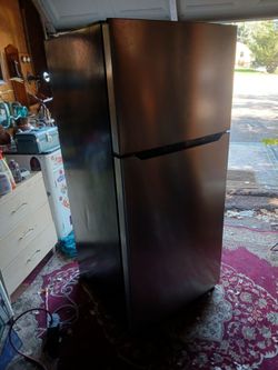 Plugged in working refrigerator