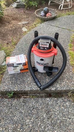 Rigid 2HP 6 Gallon Wet Dry Vacuum