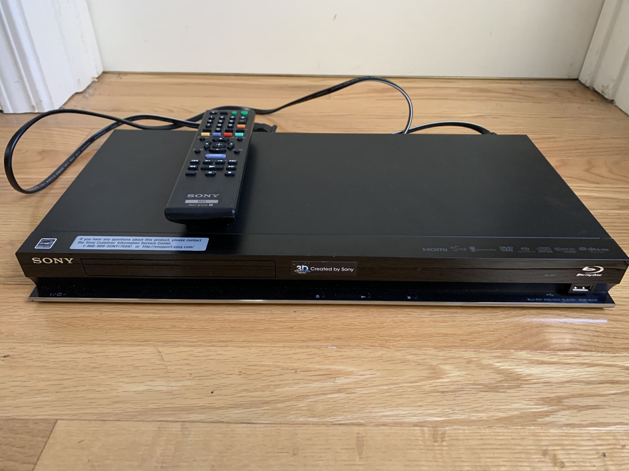 Sony Blu-ray 3D DVD SACD Multi-Disc WiFi Player