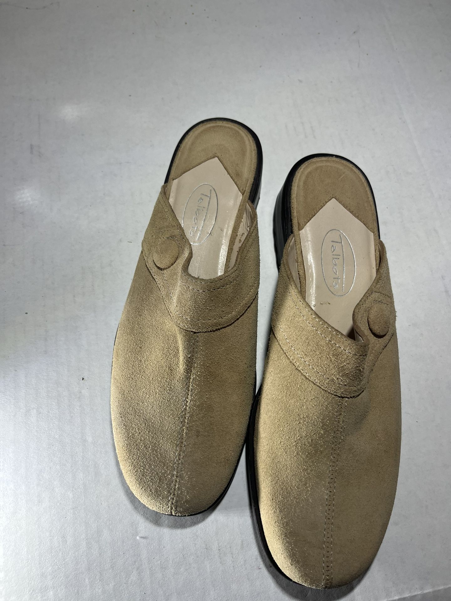 Beige Mules By Talbots Women’s Size 6 1/2 N