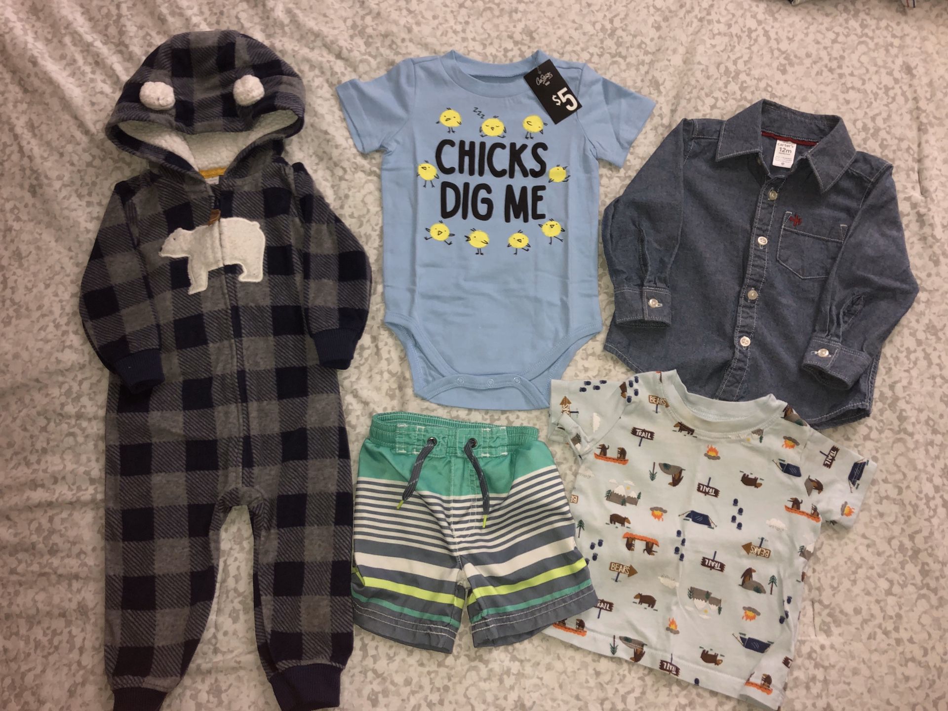 12 month boy clothes & pj’s
