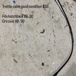 Trottle Cable Crx & Hatchback