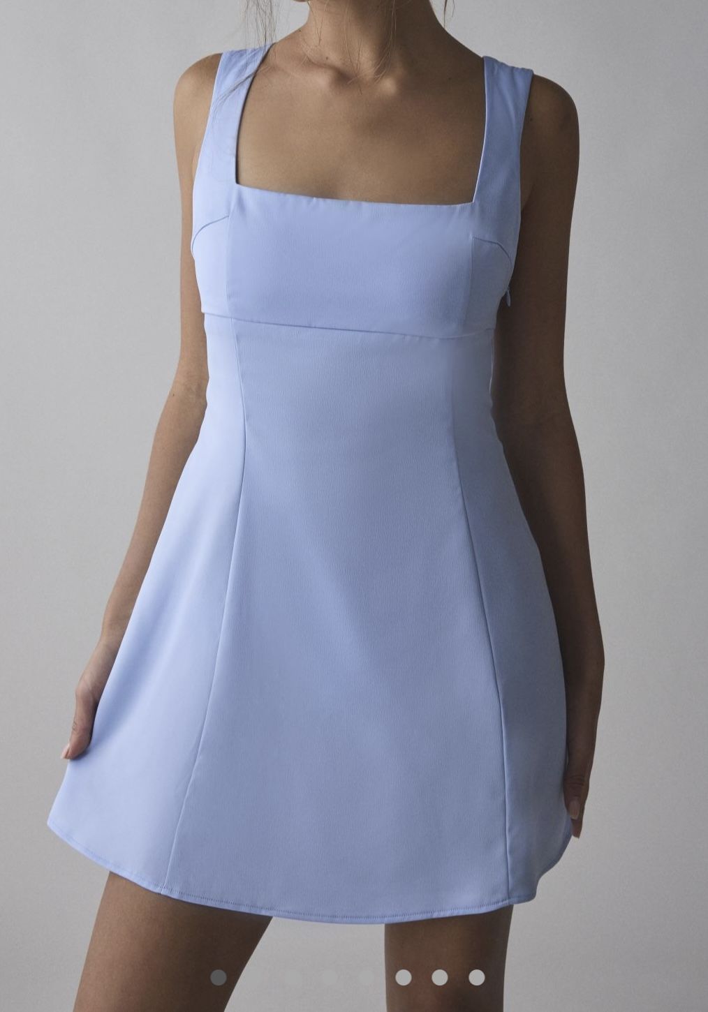 Blue Dress Costume Ideas Alice In Wonderland, Belle, Ariel, Etc , Bri Double Bow Satin Mini Dress, New, $25