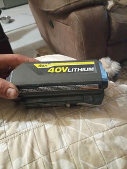 Ryobi 40 volt lithium battery