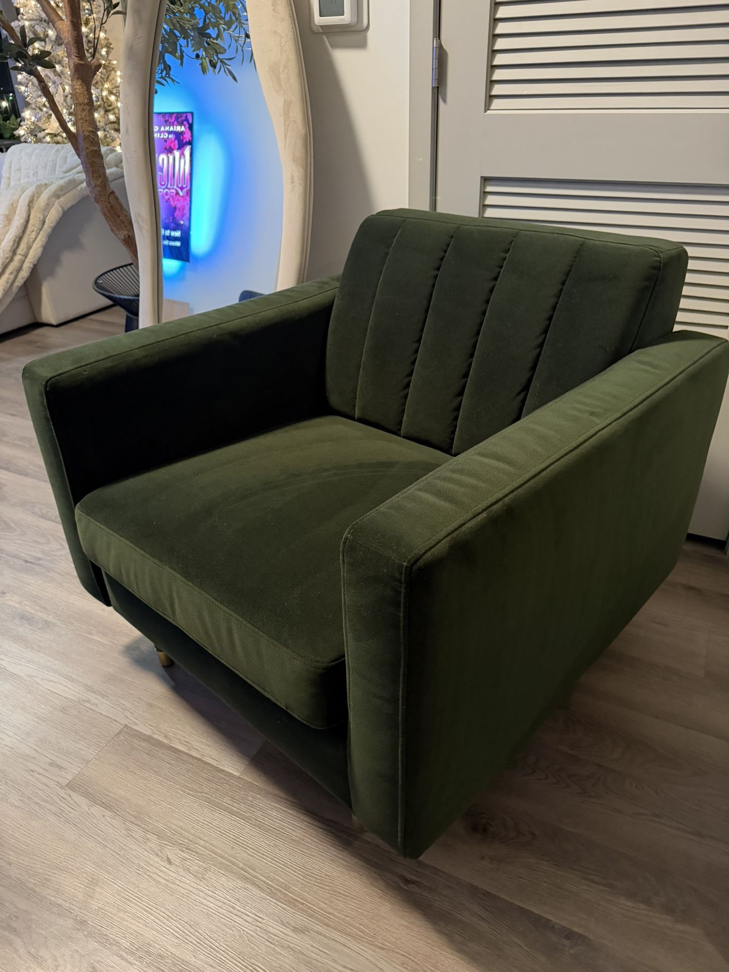 Hunter Green Couch & Chair Set