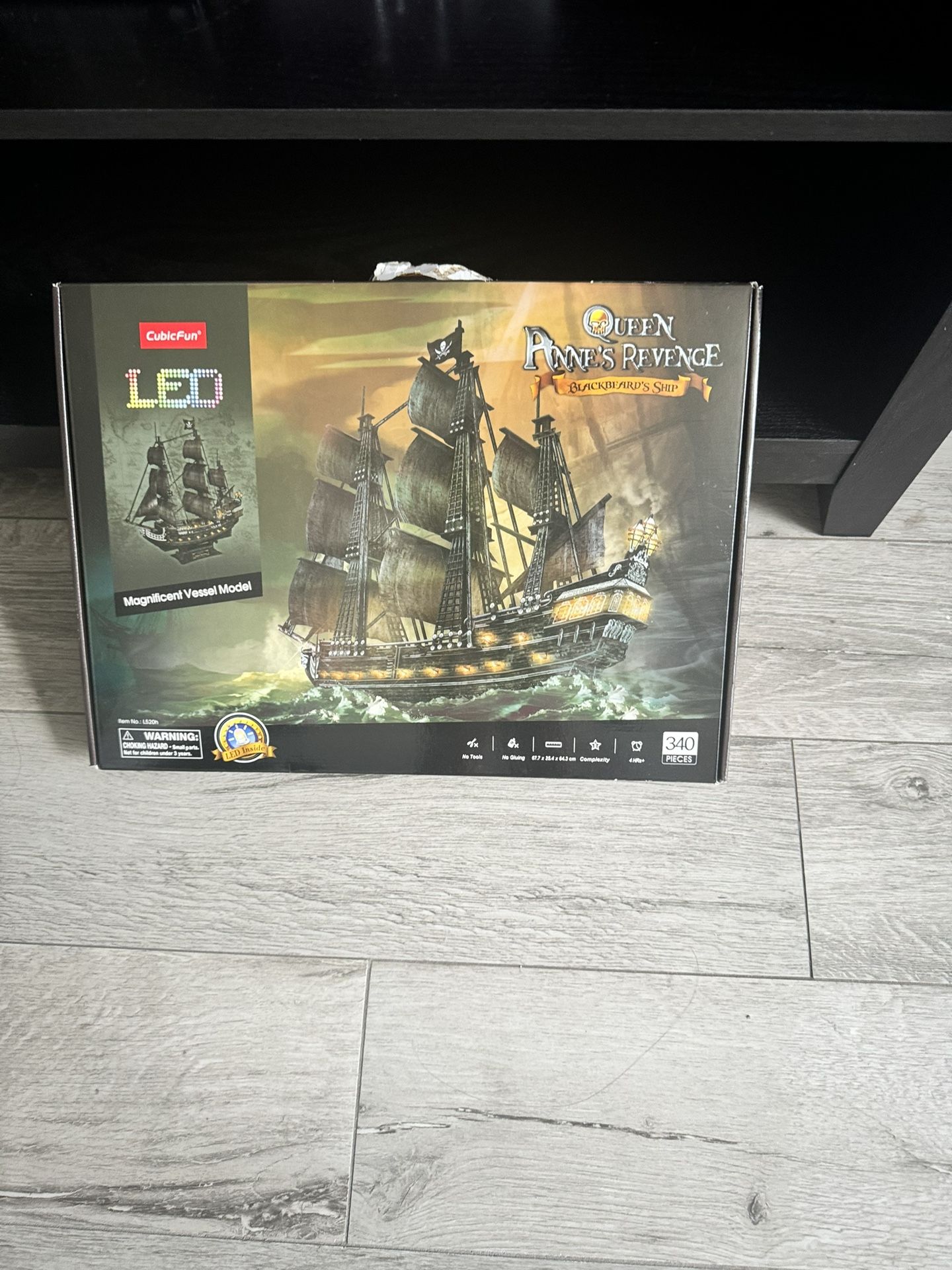 3d Model Ship Light Up 