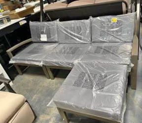 Assembled New Outdoor 4 Pcs Patio Furniture Wood Frame Outdoor Sofa Set