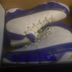 Jordan LAKERS COLOR WAVE9 BRAND NEW . SIZE 10 $450