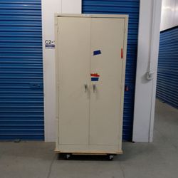 2 door metal storage cabinet $ 280