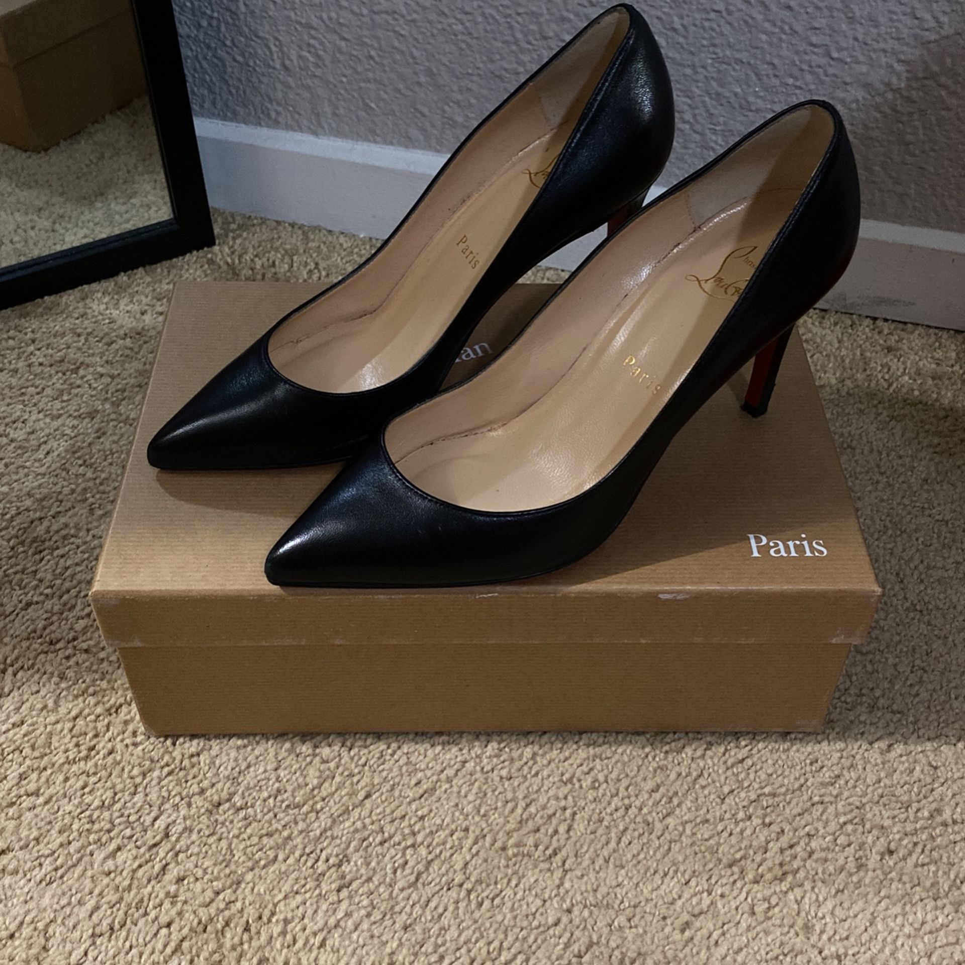 Authentic Christian Louboutin Pígalle 37.5