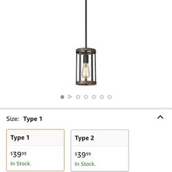 eapudun farm style pendant #pda1141 Matte Black