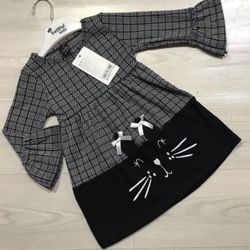 Brand new Girls kitty dress made in Turkey
