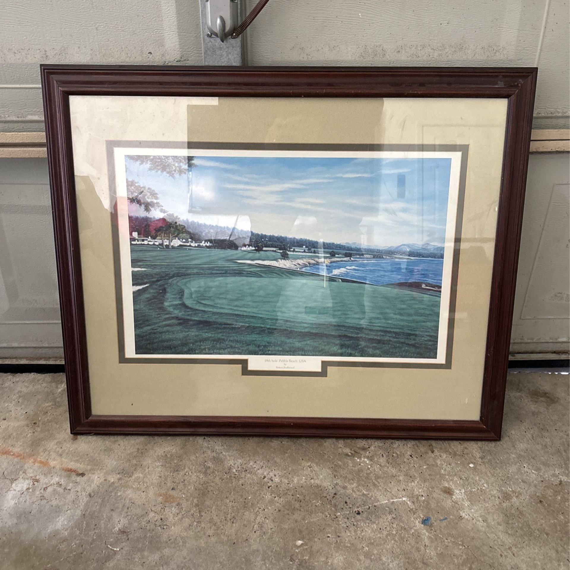 Golf Picture 18th Hole Pebble Beach USA By Simon Stallwood