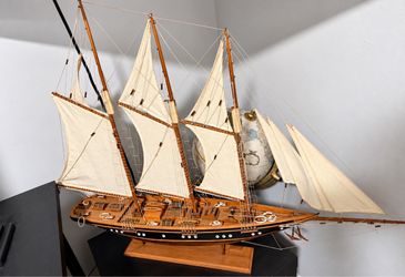 Wooden art boat