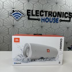 JBL Charge 4 Bluetooth Speaker - White New 