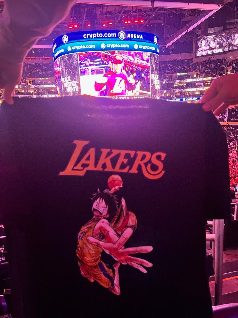 Los Angeles Lakers One Piece Shirt Sga Pre Sale 2 28 25 Anime XL And One