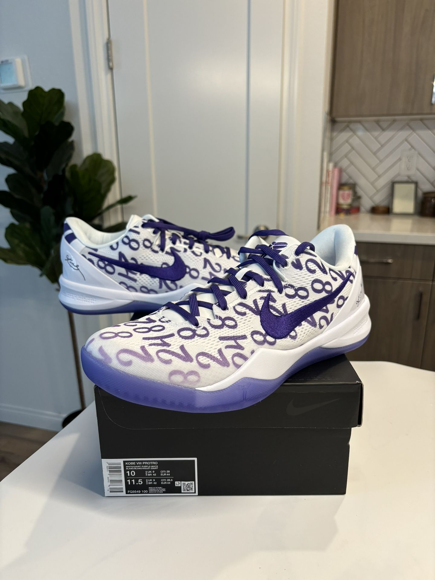 Kobe 8 Court Purple Sz 10