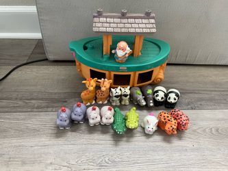 Little people Noah’s ark playset + extra animals
