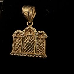 Church Arches Gold Pendant