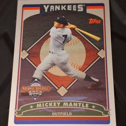 2006 Topps National Baseball Card Day # T2 Mickey Mantle Card (B25) Yankees