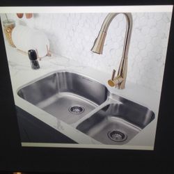 New Swiss Madison 32"x 21" Stainless Steel Undermount Kitchen Sink 60/40 Dual Basin Sink 