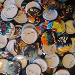 Small Camping Pins lot of 120 
