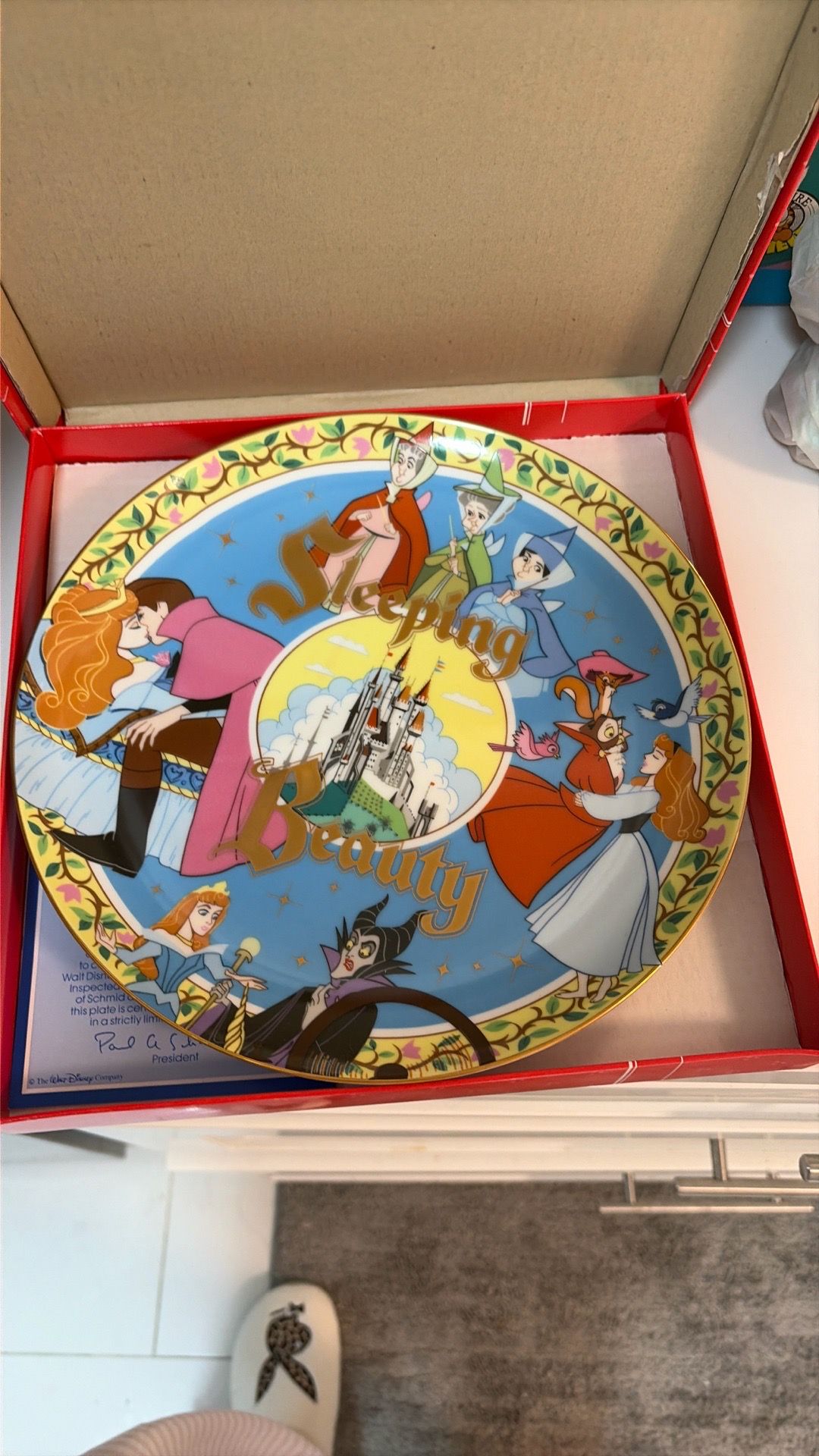 Disney sleeping beauty 30th anniversary collector plate 1(contact info removed)