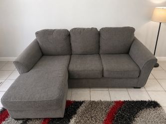 Gray sectional sofa(free delivery)