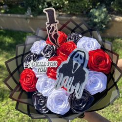 Ghostface spooky bouquet