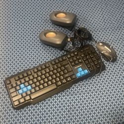 Xrreme Keyboard And Mouse With Onn Speakers 