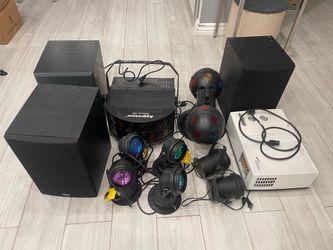Party Lights, Projector, Speakers