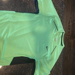 Nike Dri Fit Green And Black Size Medium