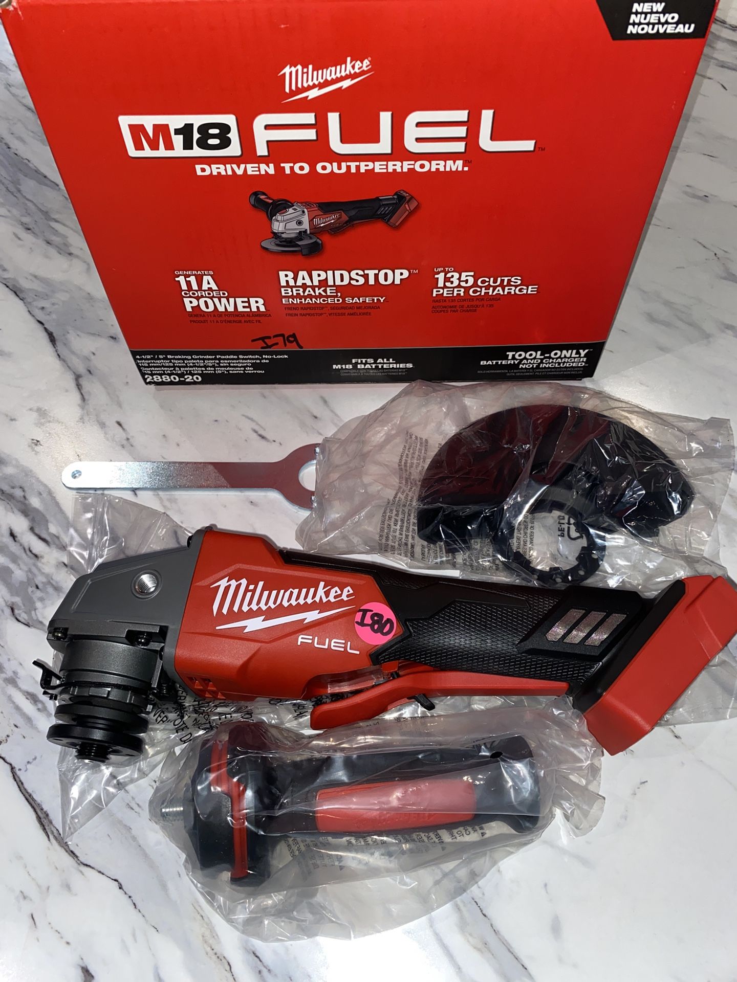 Milwaukee M18 Fuel 4 1/2”-5” Angle Grinder