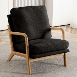 Mid century Modern Black Chair *New In Box*