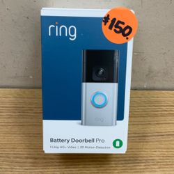 RING BATTERY DOORBELL PRO 1536p HD+VIDEO | 3D MOTION DETECTION.
