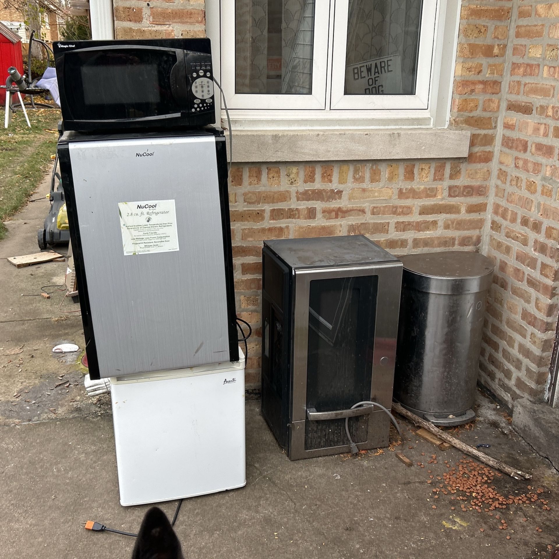 Mini Fridge And Microwave