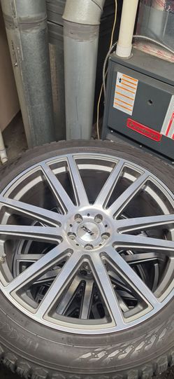TSW 22 INCH RIMS AND SNOW TIRES 5x112