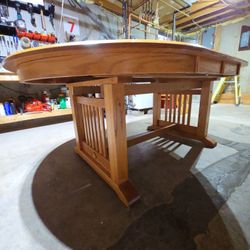 11 Piece Mission Trestle Table Set