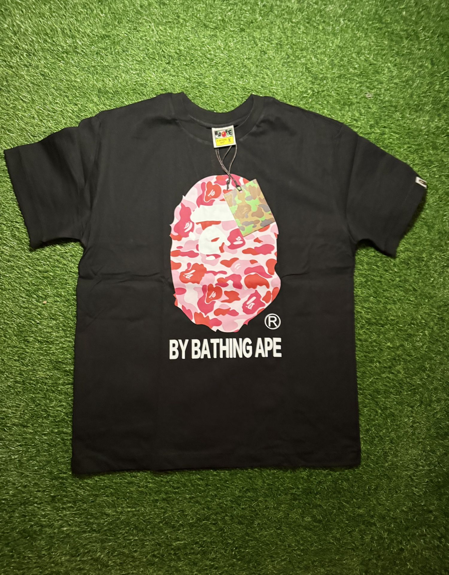 Pink bape tee size medium