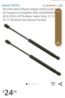 2pcs Rear Back Lift gate Tailgate Hatch Trunk Struts 