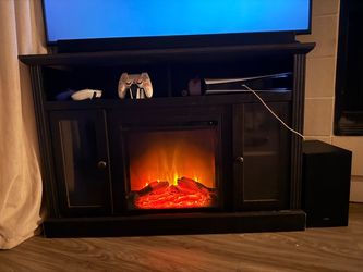 TV Stand with Fireplace – $100 OBO