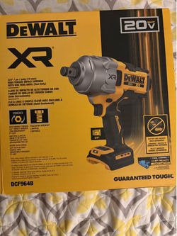 DeWalt 20V XR 3/4 HIGH TORQUE IMPACT WRENCH WITH HOG RING ANVIL