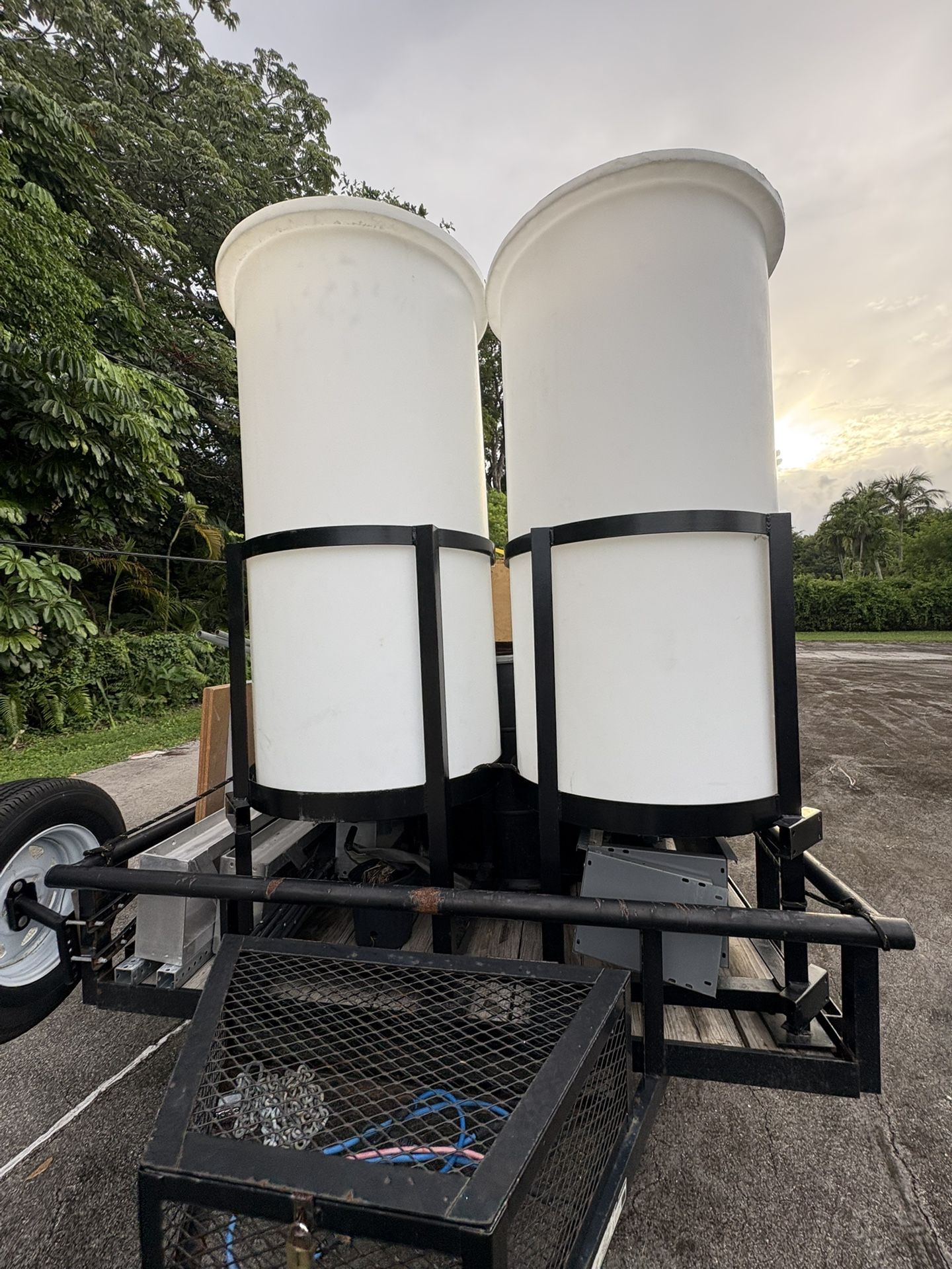 Science Lab Equipment.  Need To Get Rid Of Selling the three white storing containers  and the three black frames holding them up For 500$ OBO 
