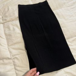 Black Midi Skirt 