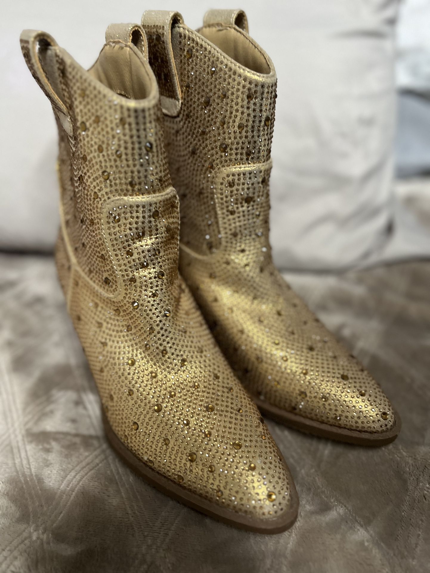 Women’s rhinestone boots