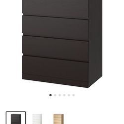Dressers & storage drawers MALM 6-drawer chest, black-brown, 31 1/2x48 3/8