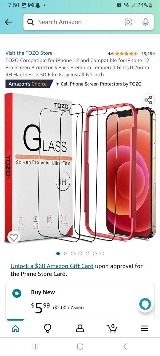 6 Boxes Iphone 12 Screen Protectors 3 In Each Box